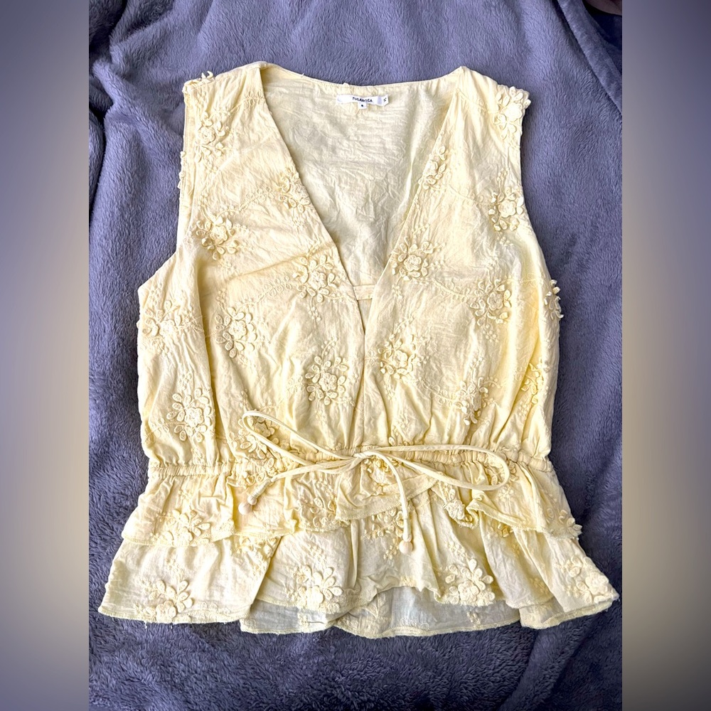 Revolve Tularosa Yellow Tank Top. Size Small.